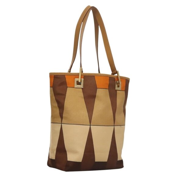 GUCCI Hand Bag Nylon Brown 002 9099 Auth ti2976 - Picture 1 of 16